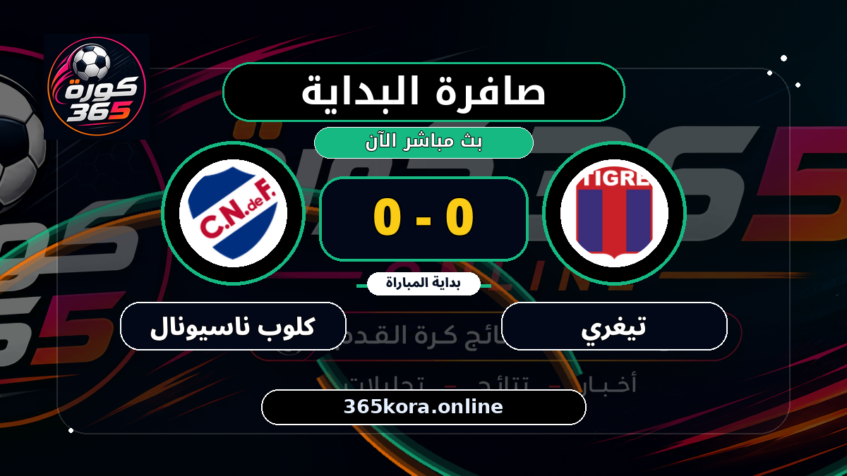 بداية مباراة تيغري و كلوب ناسيونال
