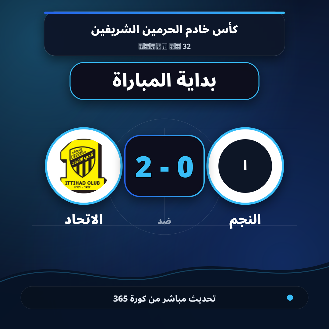 بداية مباراة النجم و الاتحاد