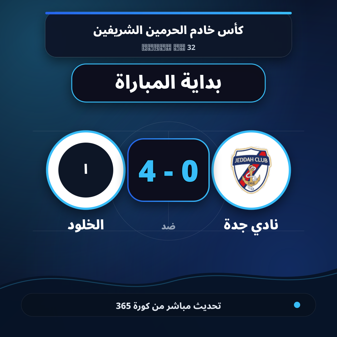 بداية مباراة نادي جدة و الخلود