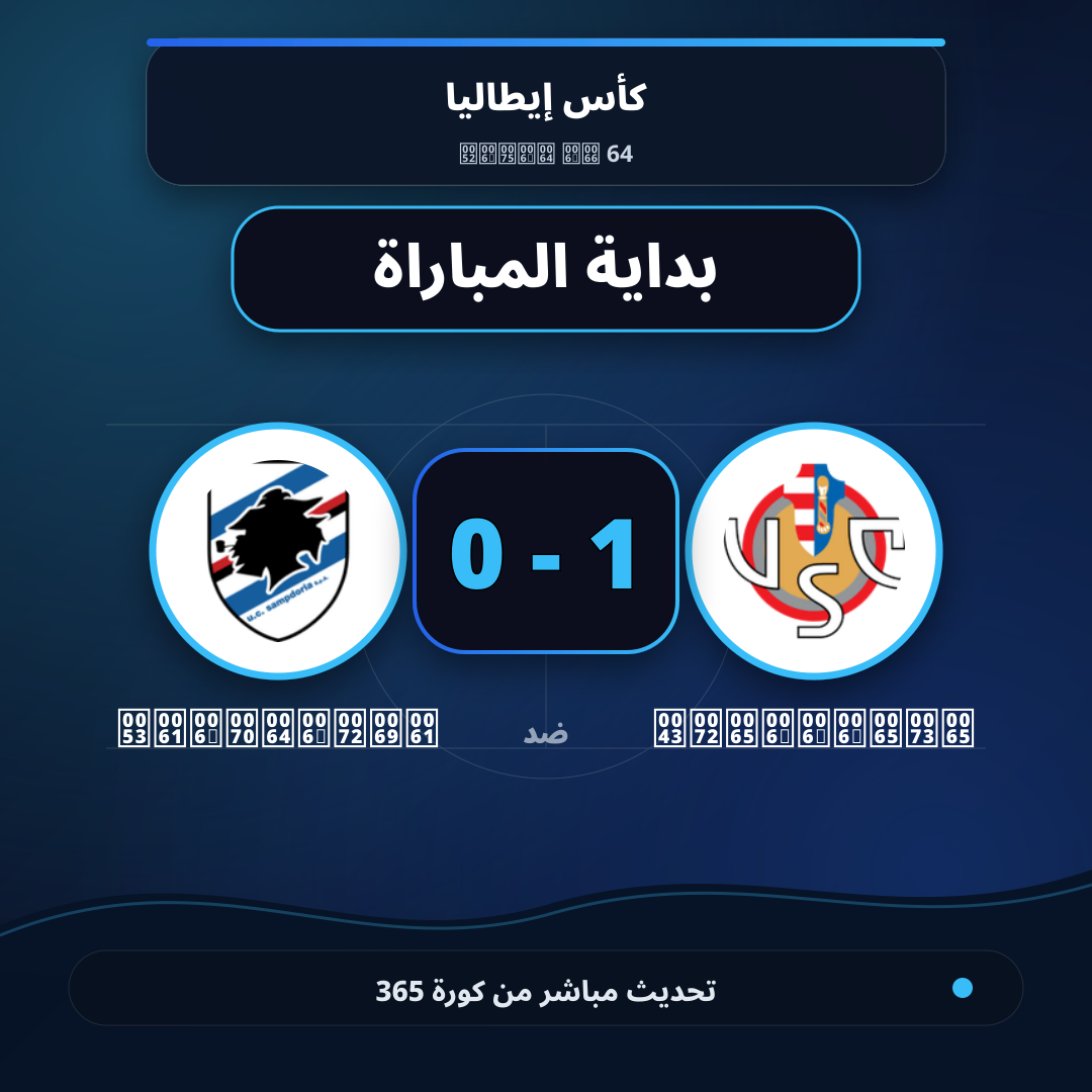 بداية مباراة Cremonese و Sampdoria