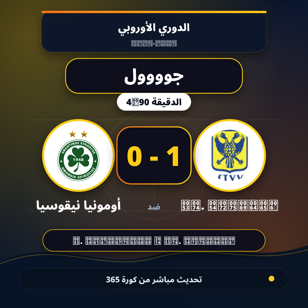 جوووول لـ St. Truiden في الدقيقة 90+4.. 1 - 0